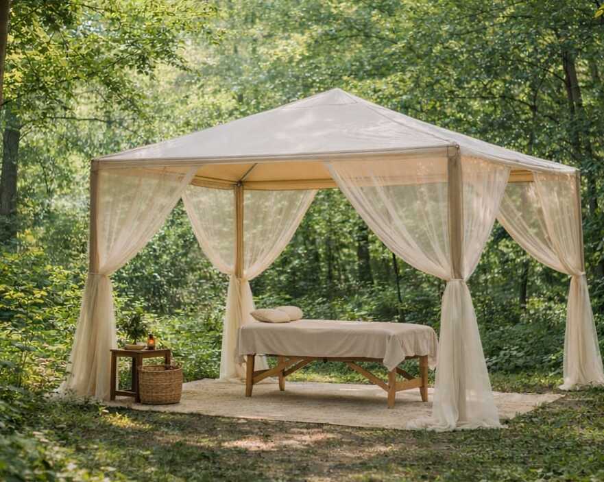 La cabane éphémère en pleine forêt